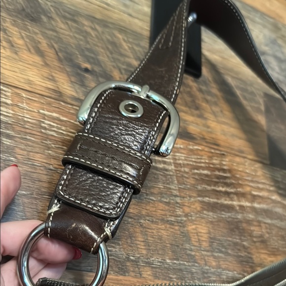 Coach Purple and Brown Shoulder Bag with Signature Style - Picture 4 of 8